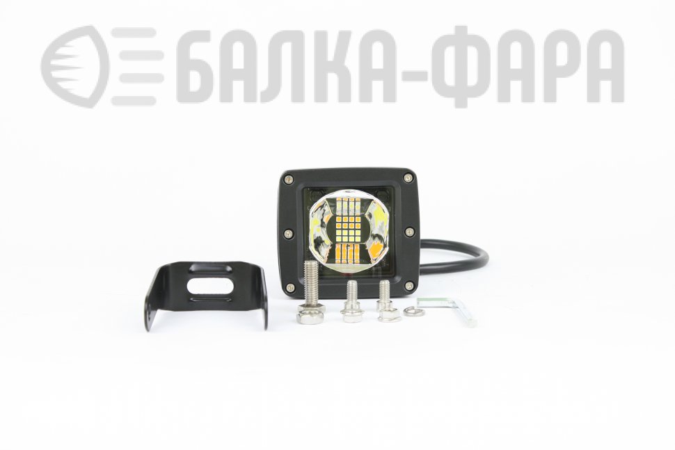 Противотуманная LED фара на два режима (желтый + белый)
