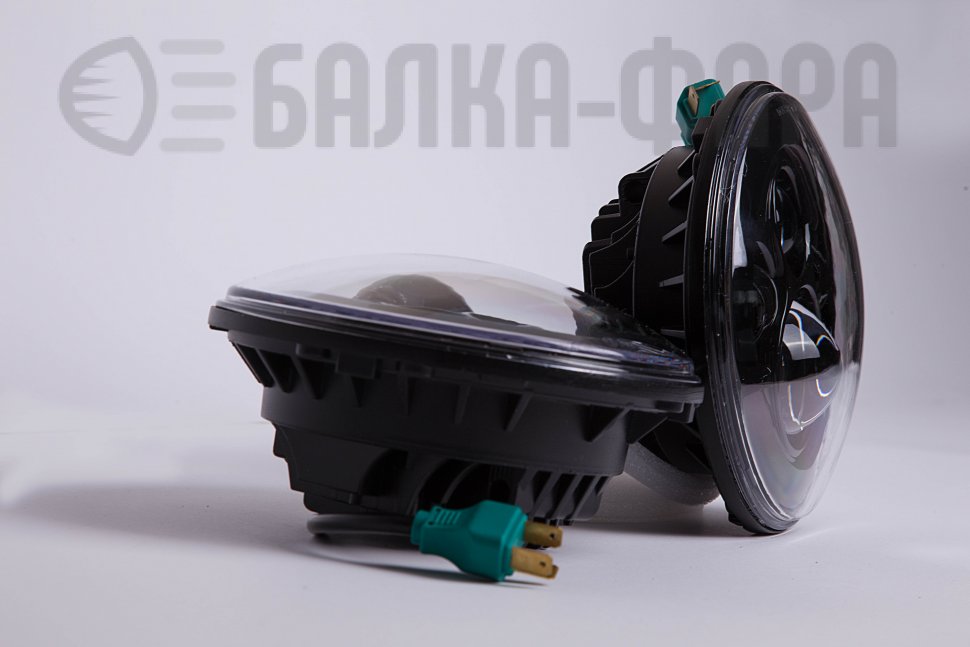 Комплект (2 шт.) светодиодных фар головного света, 70 Ватт, черные